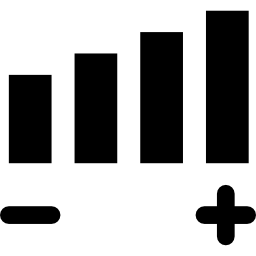 símbolo de ajuste de volume Ícone