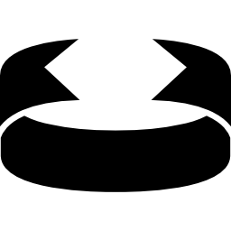 Circular ribbon design icon