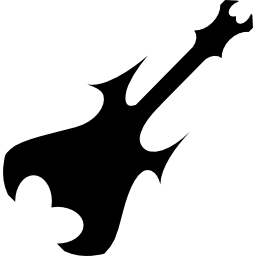 guitarra de diseño spike icono