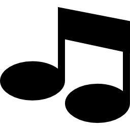Thick double note icon