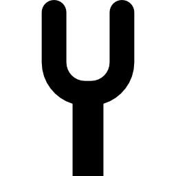 Tuning fork shaped icon