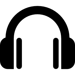 símbolo de auriculares icono