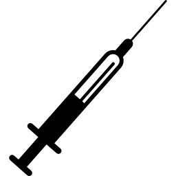Syringe with medication icon