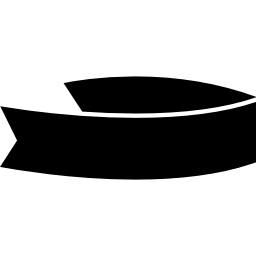 Сложенная лента, вид сбоку иконка