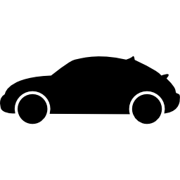 ハッチバック車のバリエーションの側面図のシルエット icon