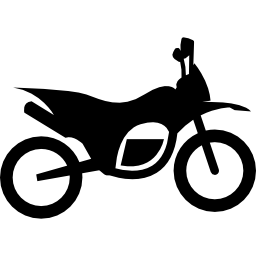 Single motorbike icon