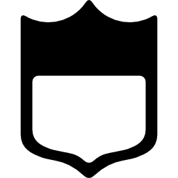 badge de rugby bicolore Icône