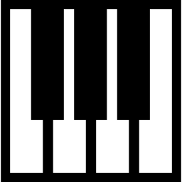 piano toetsen onderdeel icoon