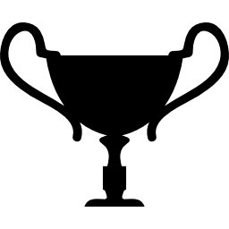 trophée en forme de calice de football Icône