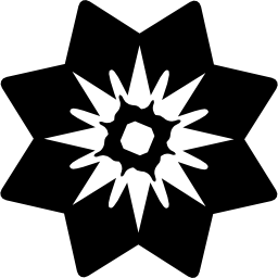 Flower with triangular petals icon