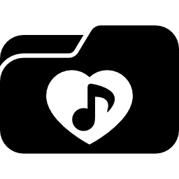 Love songs folder icon
