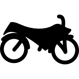 Motorcycle side view silhouette icon