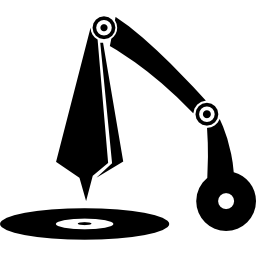 musikalischer disc-player vom alten typ icon