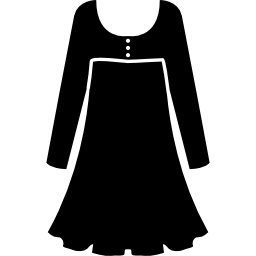 langärmliges fließendes kleid icon