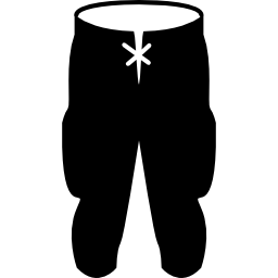 rugby broek spelers uniform icoon
