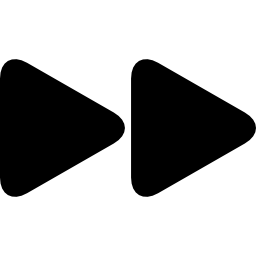 Fast forward arrowhead symbol icon