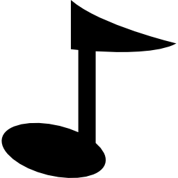 variante de dibujos animados de nota musical icono