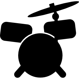Drum set cartoon variant icon