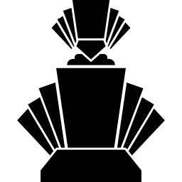 frasco de perfume de formas geométricas icono