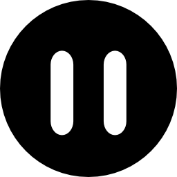 bouton pause composé de deux lignes verticales Icône