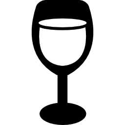 wijnglas met drankje icoon