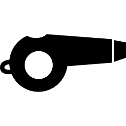 Referee's whistle tool icon