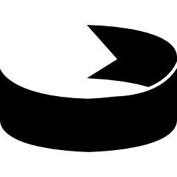 Ribbon forming a circle icon