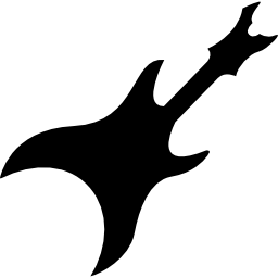 날카로운 팁 변형이있는 일렉트릭 기타 icon