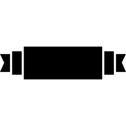 Ribbon horizontal banner design icon