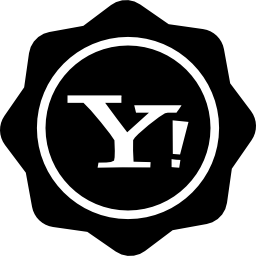 distintivo sociale di yahoo icona