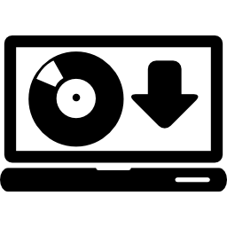 download albums naar de computer icoon