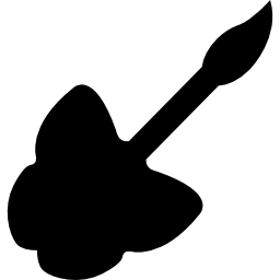 Butterfly shaped brush icon