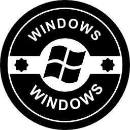 Windows operating system badge icon