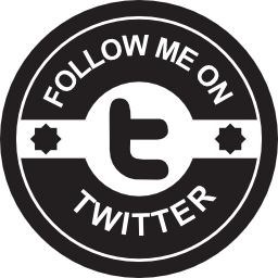 Follow me on Twitter social badge icon