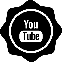 insignia social de youtube icono
