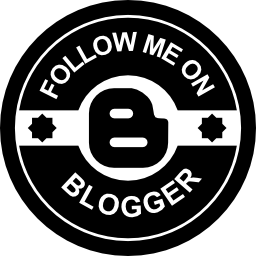 volg mij op de sociale badges van blogger icoon