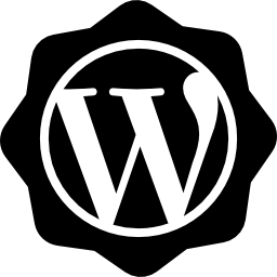 emblema social wordpress Ícone