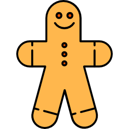 Gingerbread man icon