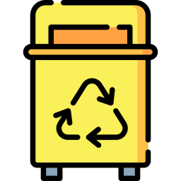 Plastic bin icon