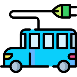 autobús electrico icono