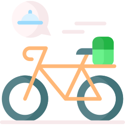 Delivery bike icon