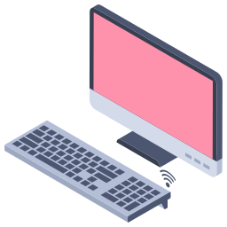 computadora de escritorio icono