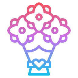 Flower bouquet icon