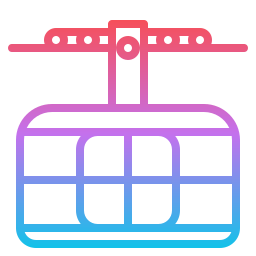 Cable car cabin icon