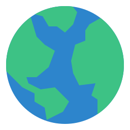 mapa mundial Ícone