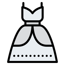 Bride dress icon