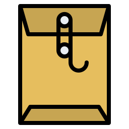 Бумажный конверт иконка