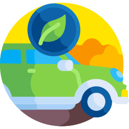 Eco car icon