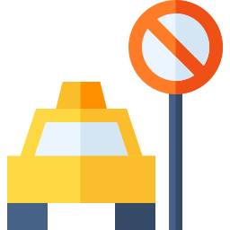 Taxi stop icon