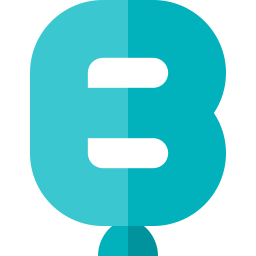 w kształcie litery b ikona